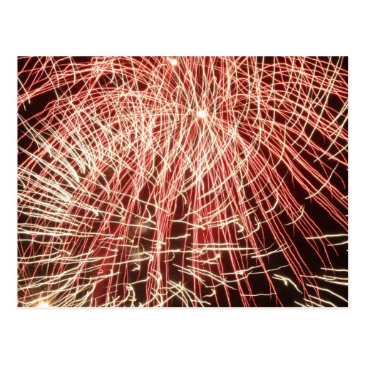 Feux d'artifice carte postale