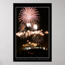 Feux d'artifice de château d'Edimbourg - copie posters