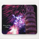Feux d'artifice LightingTower de Pise Mousepad Tapis De Souris
