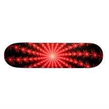 Feux d'artifice rouges - conception de fractale planches à roulettes customisées