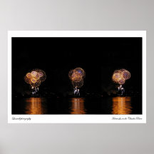 Feux d'artifice sur le Charles River Poster