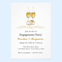 Fiançailles de Champagne invitations