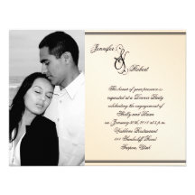 Fiançailles de mariage d'élégance de coquille d'oe invitations personnalisées