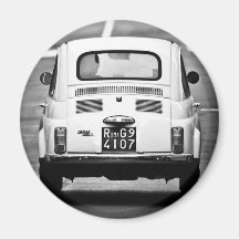 Fiat 500 à Rome Magnets Pour Réfrigérateur