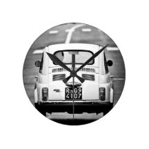 Fiat 500, Cinquecento, à Rome, horloge