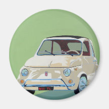 Fiat vert 500 aimant