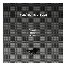 Fibre de carbone de Faux ; Fonctionnement Invitations