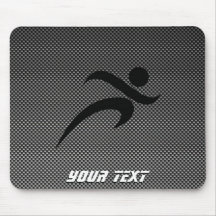 Fibre de carbone de Faux ; Fonctionnement Tapis De Souris