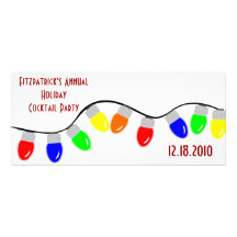Ficelle des invitations de fête de vacances de lum