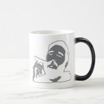 Fidel Castro avec la tasse de portrait de cigare tasses