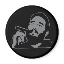 Fidel Castro avec l'aimant de portrait de cigare magnets