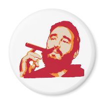 Fidel Castro avec l'aimant de portrait de cigare magnets