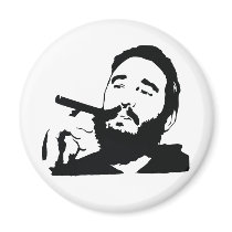 Fidel Castro avec l'aimant de portrait de cigare magnets