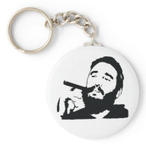 Fidel Castro avec le portrait Keychain de cigare porte-clés