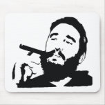 Fidel Castro avec le portrait Mousepad de cigare Tapis De Souris