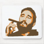 Fidel Castro avec le portrait Mousepad de cigare Tapis De Souris