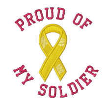 Fier de mon soldat polo brodé