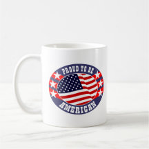 Fier d'être américain tasses à café