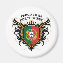 Fier d'être portugais magnets pour réfrigérateur