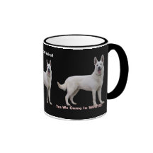 Fier d'être un berger allemand blanc ! mugs