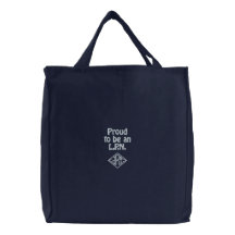 Fier d'être un L.P.N. +personnalisez les initiales Sac En Toile