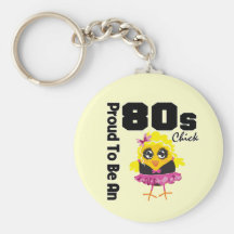 Fier d'être un poussin 80s porte-clé