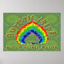 Fierté autiste :  Aucune assimilation Poster