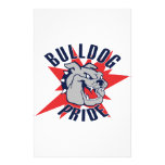 Fierté de bouledogue papier à lettre personnalisé