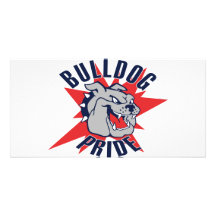 Fierté de bouledogue photocartes personnalisées