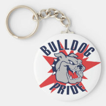 Fierté de bouledogue porte-clé