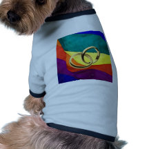Fierté et mariage manteau pour chien