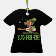 Fierté irlandaise noire ornement