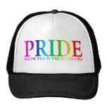 Fierté - montrez vos couleurs vraies casquettes
