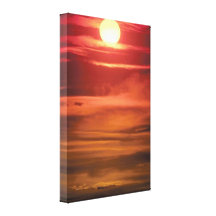 Fiery Sunset Canvas Print