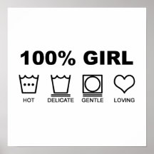 Fille 100% posters