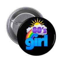 fille 80s badges avec agrafe