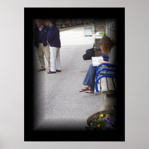 FILLE À LA STATION AFFICHE