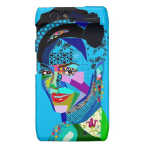 Fille abstraite coque droid RAZR