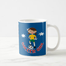 Fille australienne 4 v2 du football tasse
