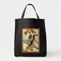 FILLE AVEC LE PARAPLUIE SAC EN TOILE