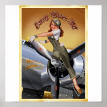 Fille B-17 Posters