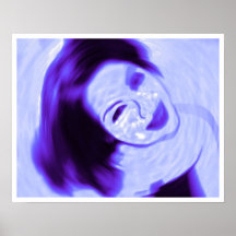 fille bleue affiches