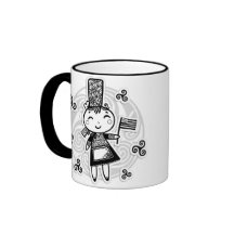 Fille bretonne mugs à café
