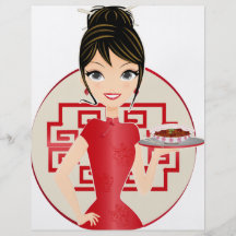 Fille chinoise tract personnalisé