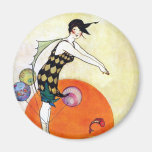 Fille d'aileron de plongée aimants