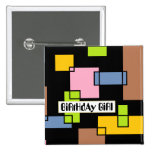 Fille d'anniversaire badges