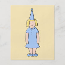 Fille dans un équipement bleu-clair de fête d'anni tract customisé