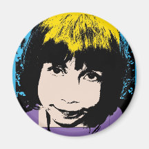 fille d'art de bruit magnets pour réfrigérateur