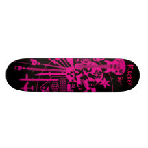 Fille de balancier plateaux de skateboards