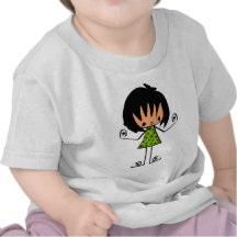 fille de bande dessinée t-shirt